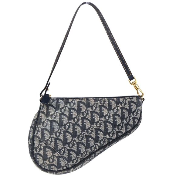 Christian Dior Navy Trotter Saddle Handbag - Picture 1 of 10
